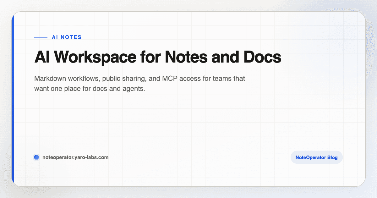 AI Workspace for Notes and Docs