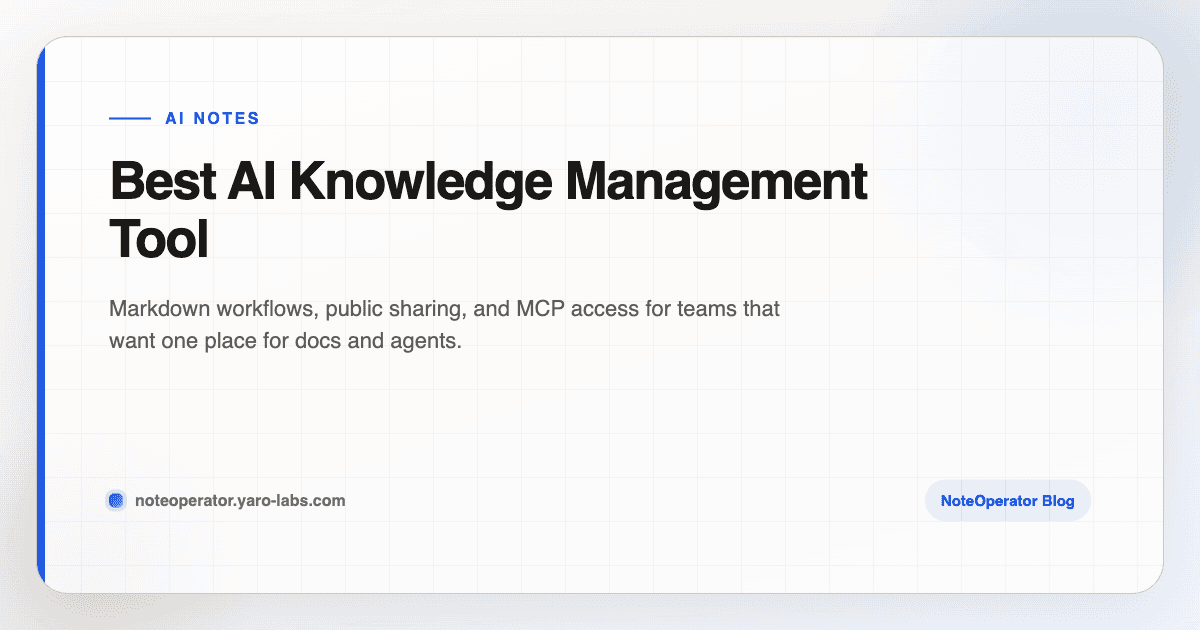Best AI Knowledge Management Tool