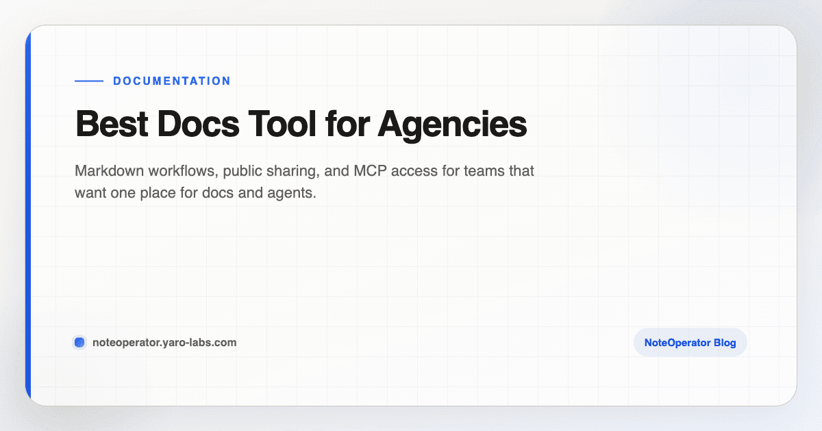 Best Docs Tool for Agencies