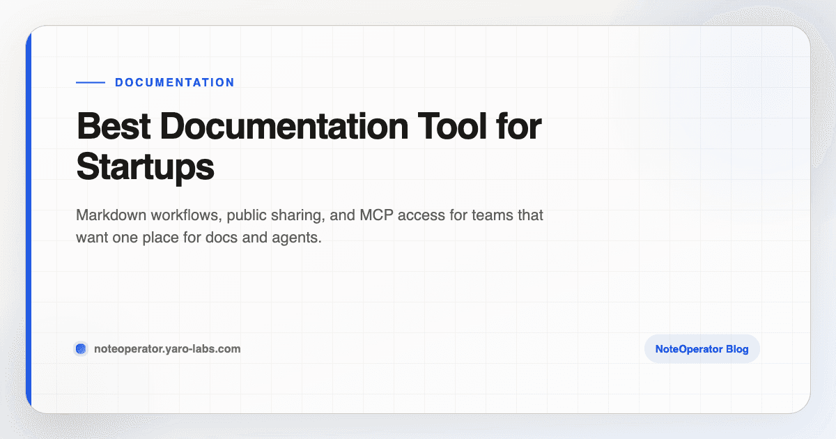 Best Documentation Tool for Startups