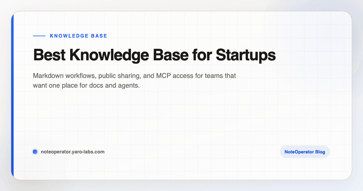 Best Knowledge Base for Startups