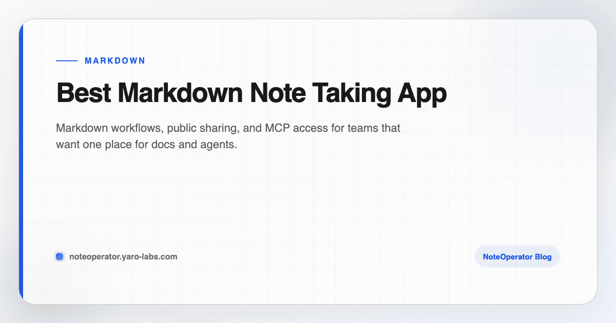 Best Markdown Note Taking App