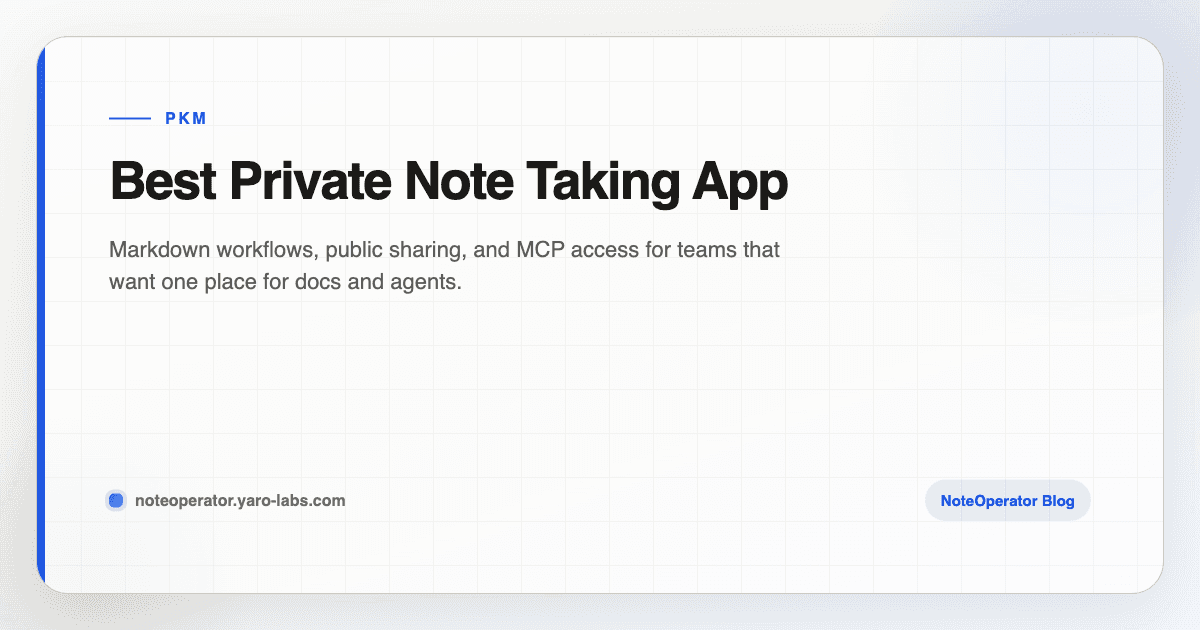 Best Private Note Taking App