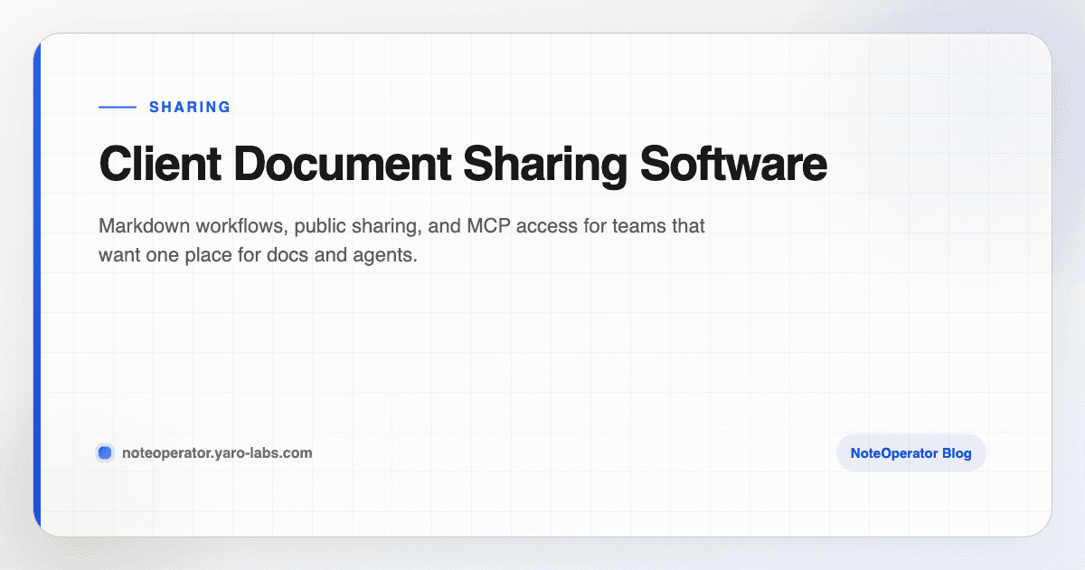 Client Document Sharing Software