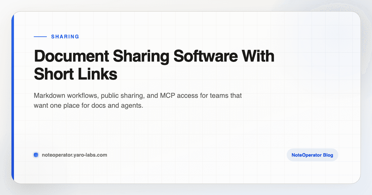 Document Sharing Software With Short Links