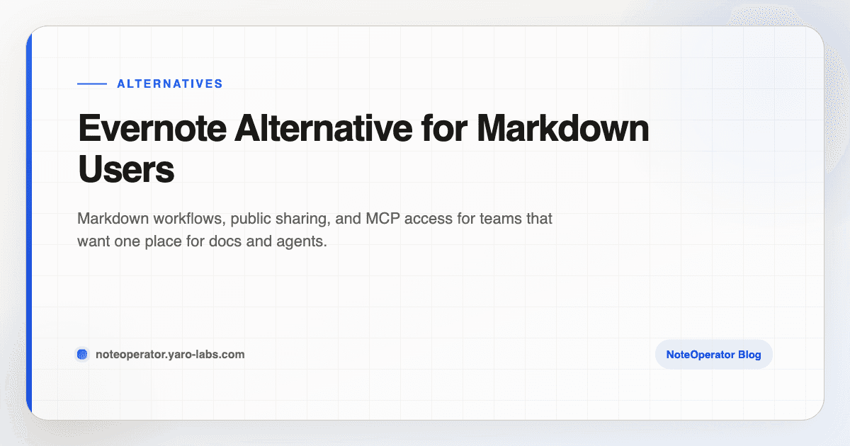 Evernote Alternative for Markdown Users