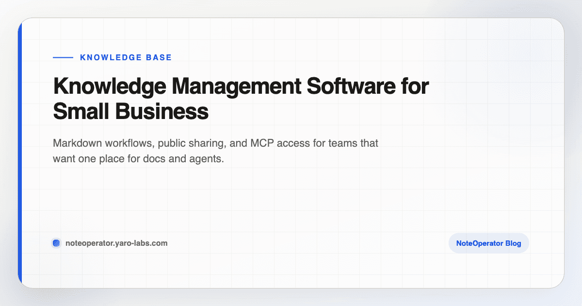 Knowledge Management Software for Small Business