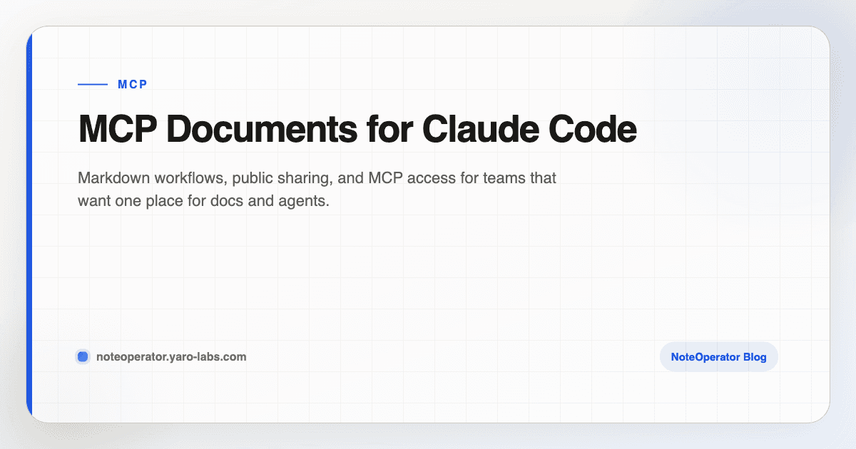 MCP Documents for Claude Code