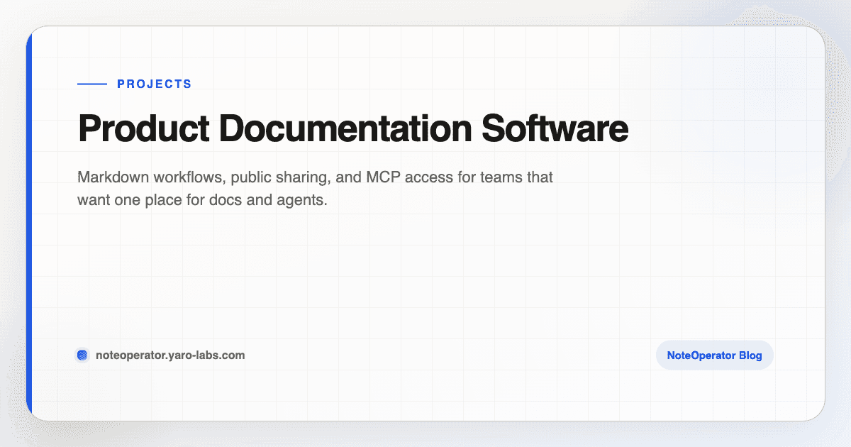 Product Documentation Software