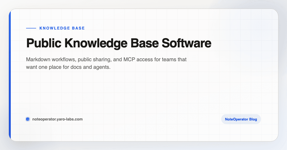 Public Knowledge Base Software